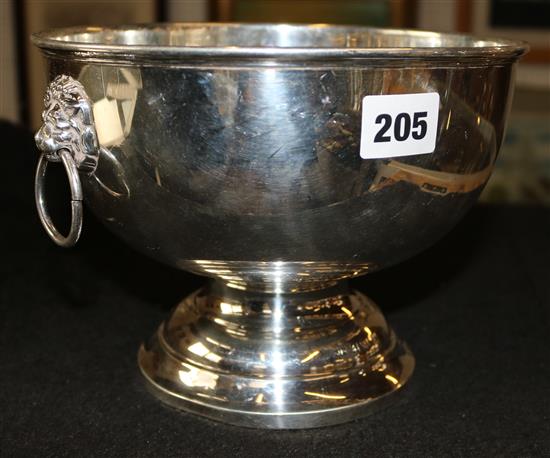Silver rose bowl